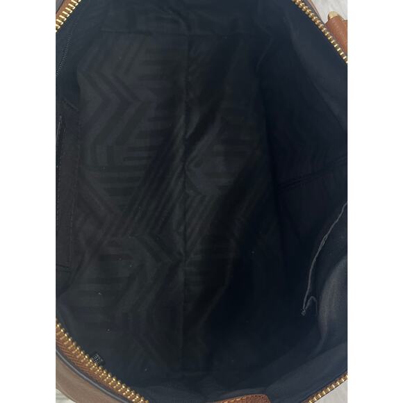 B4 REBECCA MINKOFF NWT Moto Tote Satchel Genuine Leather Almond - Picture 5 of 8